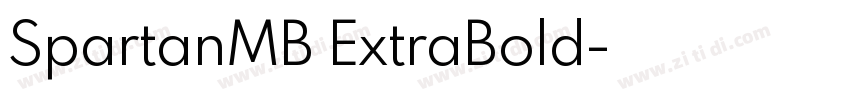 SpartanMB ExtraBold字体转换